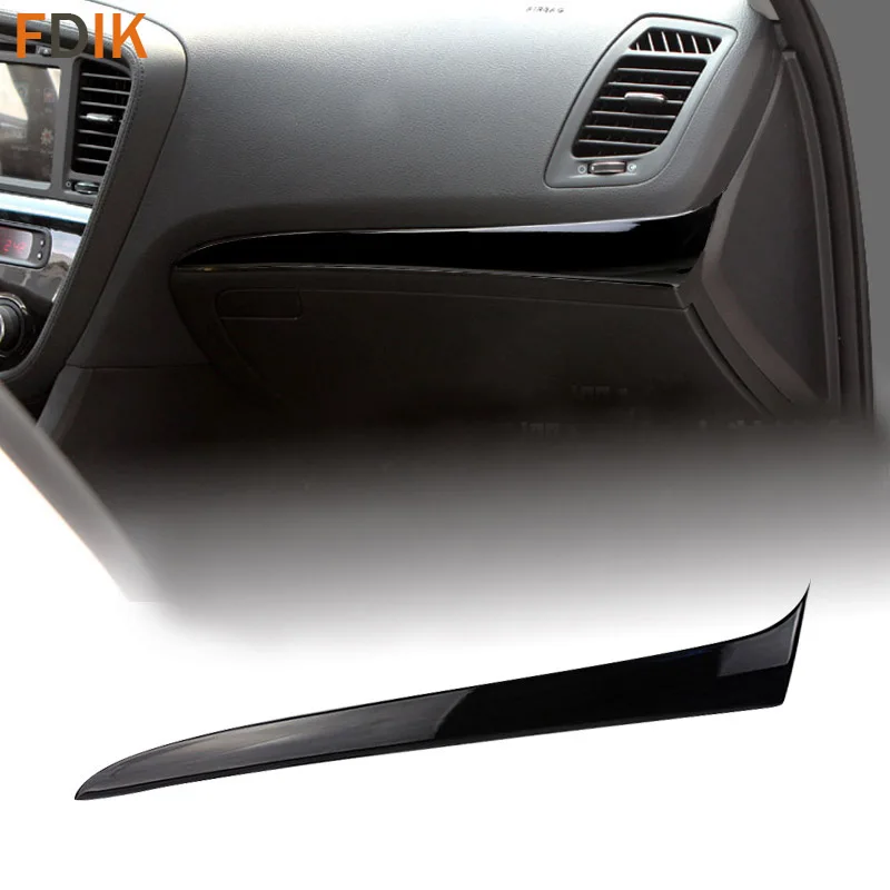 Glossy Piano Black Interior Dashboard Panel Trim Cover Garnish Styling Accessories for Kia K5 Optima 2011 2012 2013 2014 2015