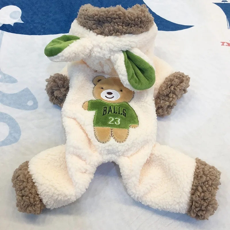 

Dog Clothes Winter Clothes Pet Supplies Clothing Puppy Four-legged Thick Lamb Fleece Spring and Autumn Dog Clothes