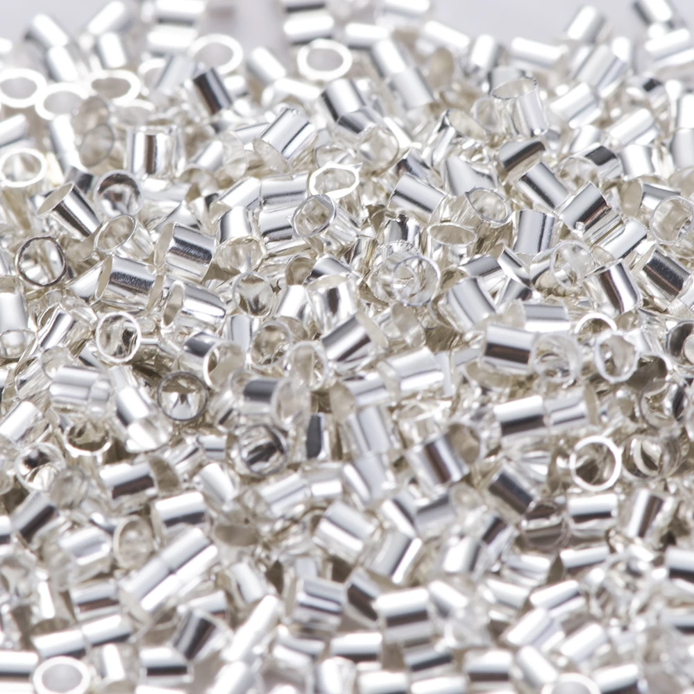 Обжимные концевые бусины для ювелирных изделий 500/2 мм золотистые/медные трубки