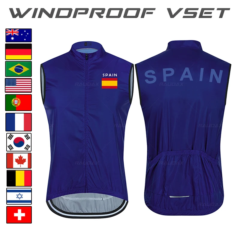 

National flag Cycling Jersey Summer Cycle Vest Sleeveless Bicycle Clothes Maillot MTB Road Bike Tops Racing Gilet Ropa Ciclismo