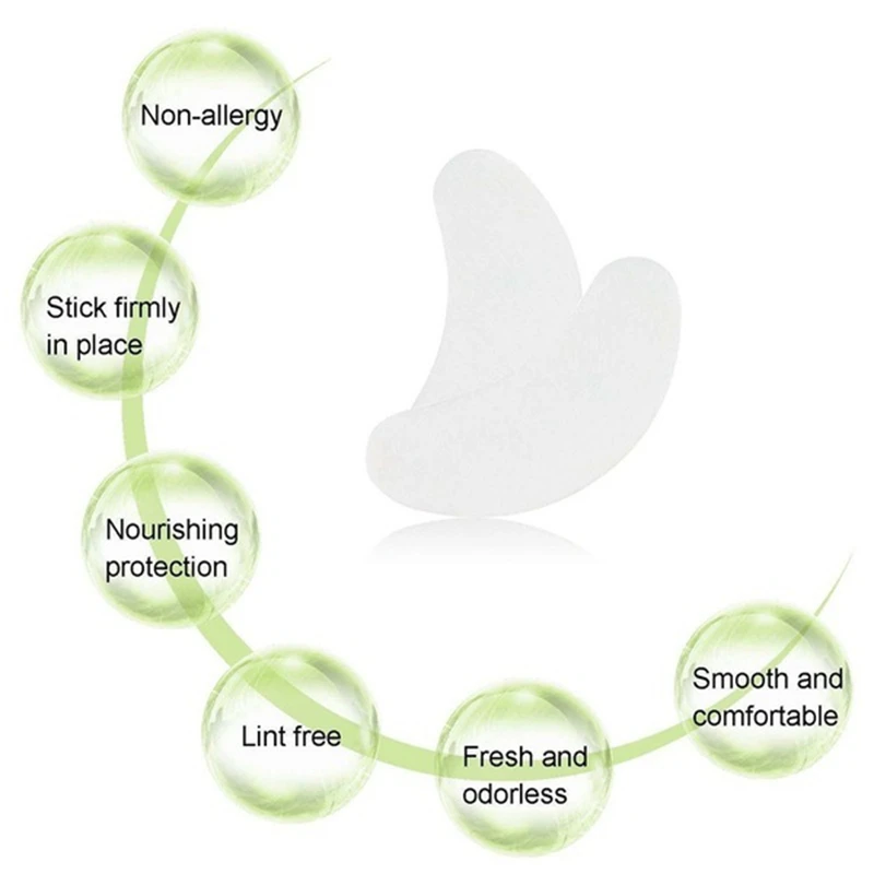 Под ресницами Pad Патчи для наращивания ресниц бумажные патчи термостойкие