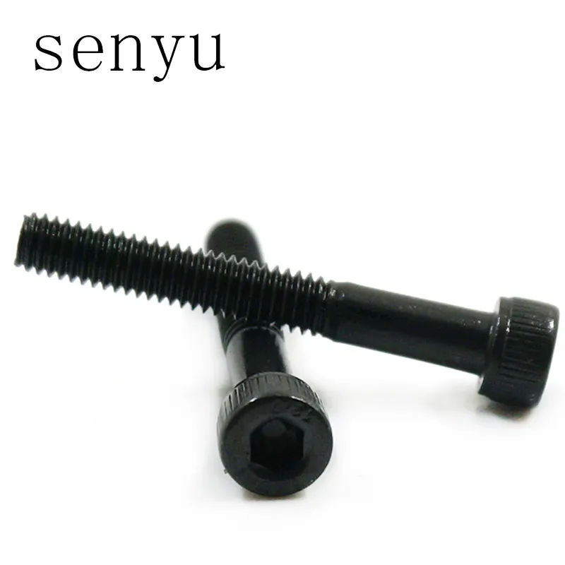 Метрические болты с шестигранной головкой LuChang M3 M4 черные класса DIN912 из