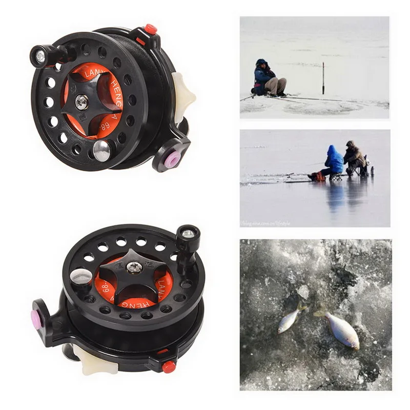 

Winter Ice Fishing Reels Ball Bearings Reels Mini Fishing Reel Carp Fishing Outdoor Fish Brake Handle Front Reel Tool Wheel