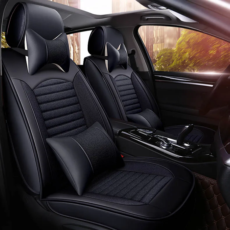 Универсальный чехол для автомобильных сидений кожаный авто toyota peugeot 3008 volvo s60 форд