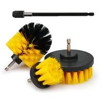 23 545 electric scrubber brush drill brush kit plastic round cleaning brush tool for carpet glass car tires nylon brushes