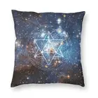 Чехол для подушки Merkaba в цветочек жизни 40x40 см, украшение с геометрическим принтом, раскладная Подушка, двухсторонний чехол для гостиной
