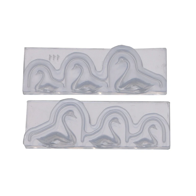 

3D брелок ручной работы лебедем подвесная форма Лебедь каучук животные Утка Силиконовые формы инструменты для изготовления ювелирных издел...