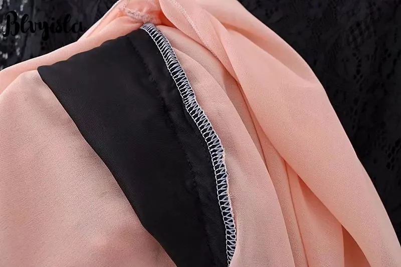 

4XL Oversize Loose Lace Chiffon Patchwork Summer Blouse Shirts Plus Size Tops Sweet Floral Tassel Large Clothes