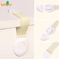 10pcs/Lot Drawer Door Cabinet Cupboard Toilet Safety Locks Baby Kids Safety Care Plastic Locks Straps Infant Baby Protection