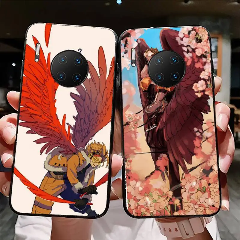 

YNDFCNB Hawks Coat Anime My Hero Academia Phone Case for Huawei Mate 20 10 9 40 30 lite pro X Nova 2 3i 7se