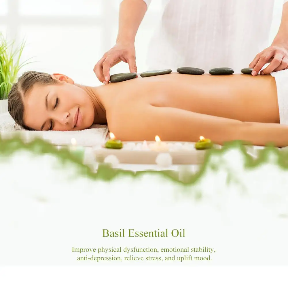 1 шт. 10 мл Basil эфирное масло снимает стресс для увлажнителя ароматизатор лампа