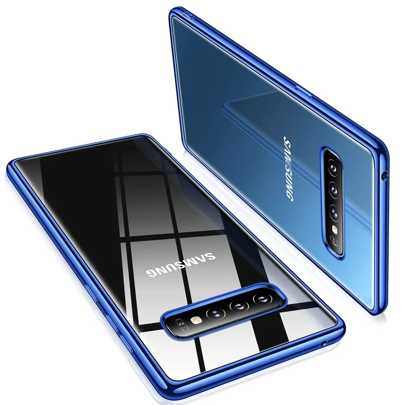 Чехол для Samsung A10 A20 A30 A40 A50 A70 M10 S10e S10 Plus DropProof покрытие прозрачный мягкий TPU чехол