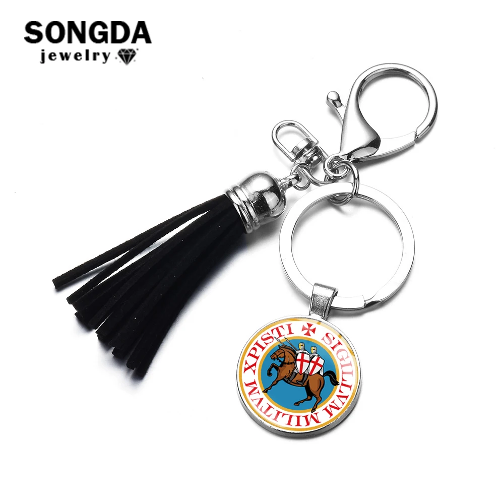 SONGDA масонские храмовник брелок уплотнение крестовых Соломоновых Островов храм