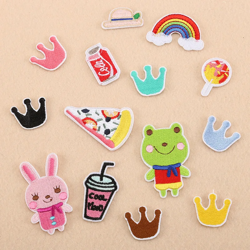 

Customizable Wholesale Children's Clothing Accessories Rainbow DIY Ironing Patch Accessories Embroidery Cloth Sticker