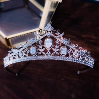 new style aaa zircon crown new fashion princess bride headdress wedding hair jewelry hot sales