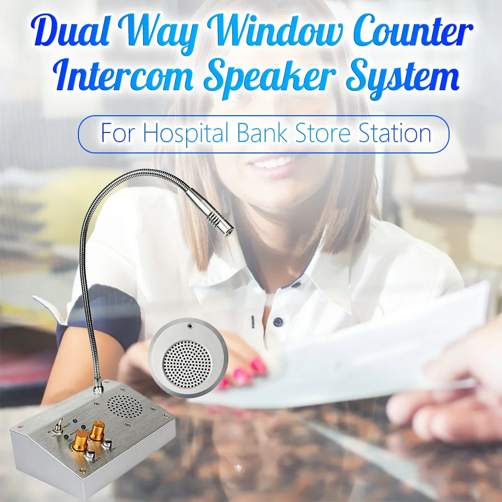 Dual Way Walkie Talkie Anti-Interference Window Counter Intercom System For Bank Ticket Station Dining Hall Voice | Мобильные