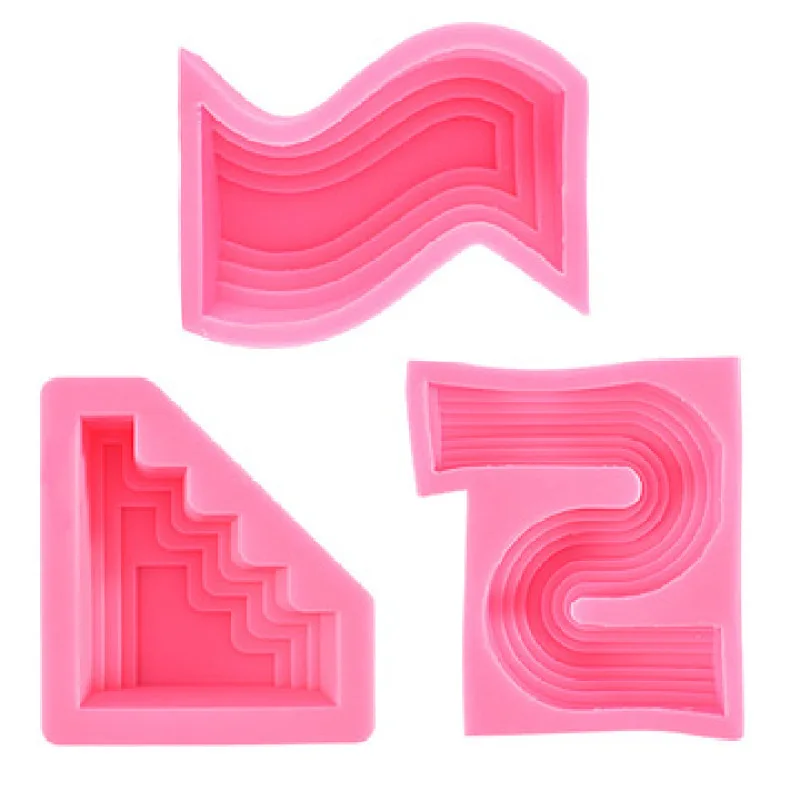 

DIY Handmade Molds Three Irregular Shape Candle Silicone Molds Homemade Aromatherapy Gypsum Epoxy Molds