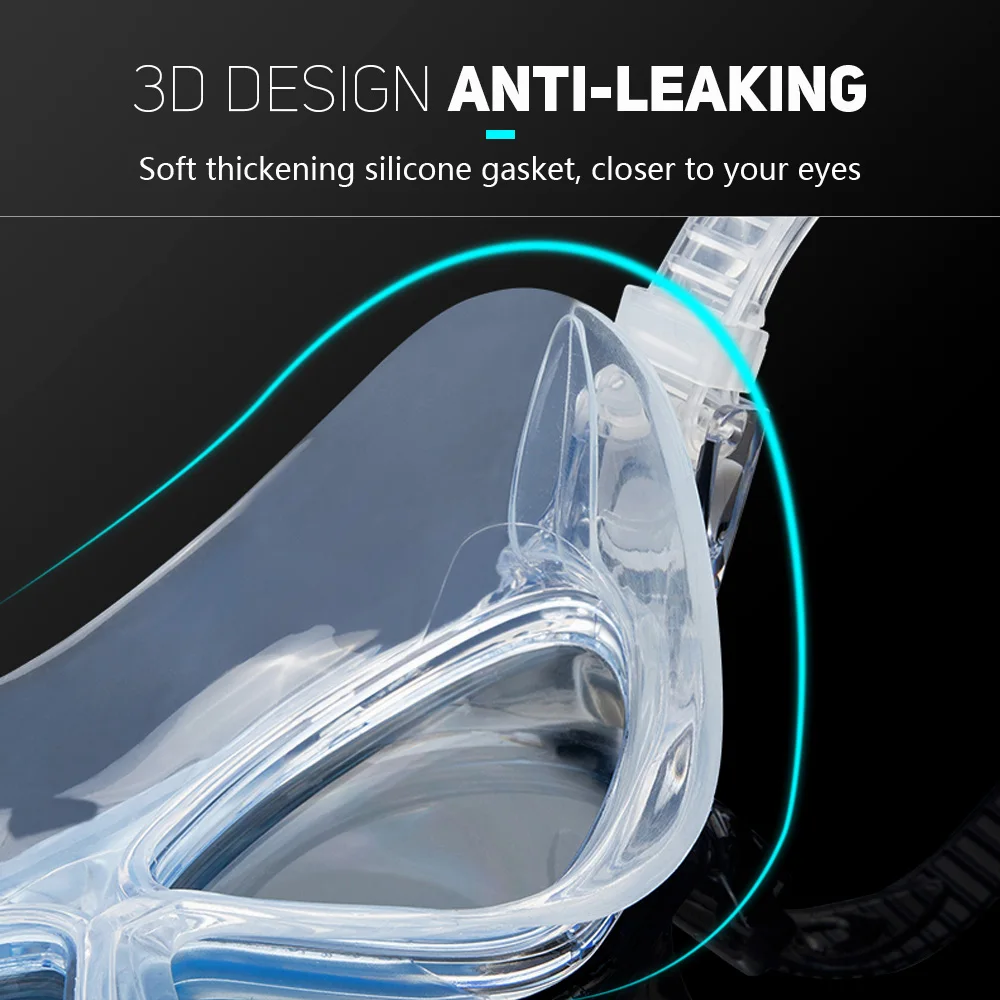 Очки для плавания мужчин и женщин незапотевающие спортивные водные очки