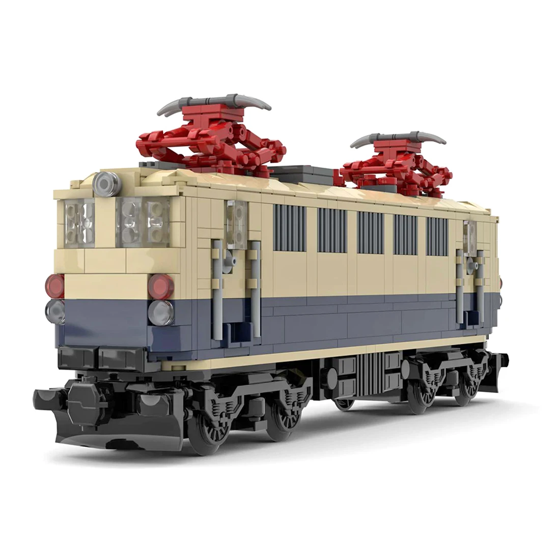 670 шт. MOC-43801 6 Широкий динамический DB BR 141-Электрический локомотив немецкий класс 141