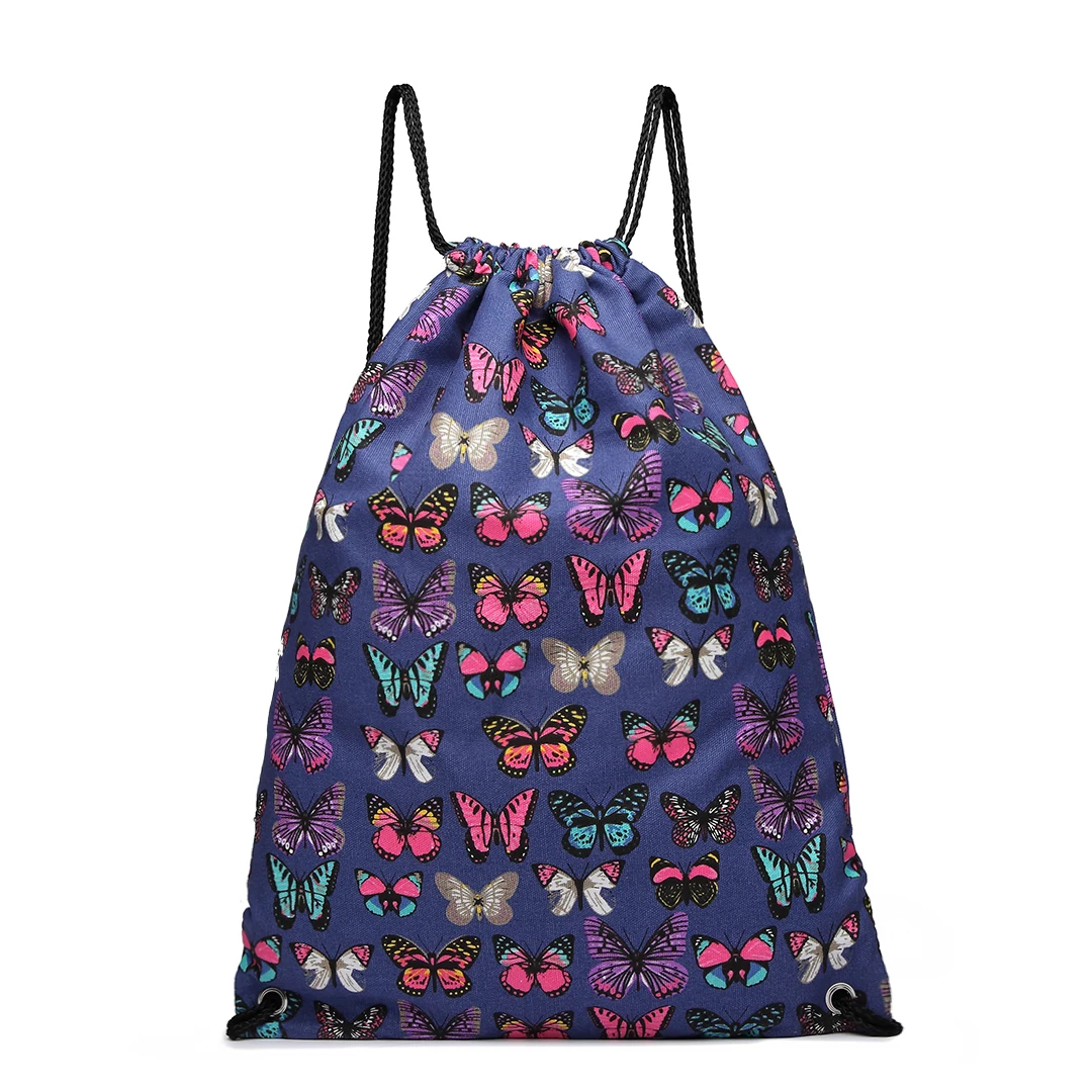

MISS LULU UNICORN PRINT DRAWSTRING BACKPACK Fashion Rucksack-E1406