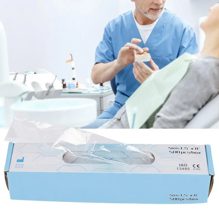 500 шт./кор. одноразовые пластиковые стоматологические ручки наконечник рукав