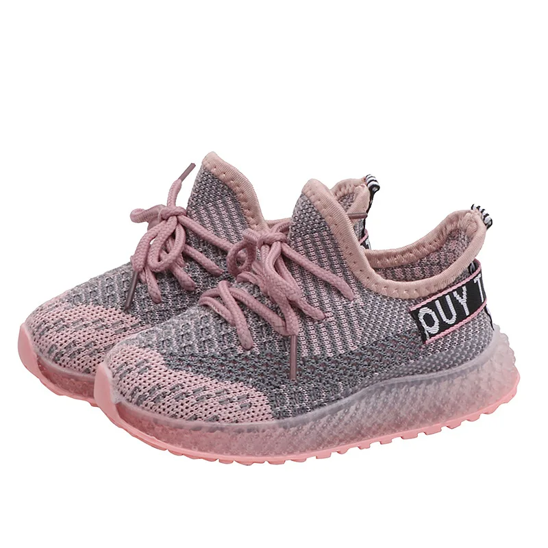 Детские кроссовки для мальчиков и девочек дышащая сетчатая обувь большие