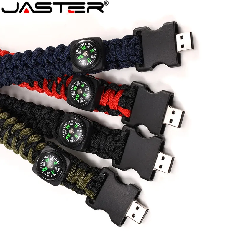 JASTER горячий нейлоновый Браслет USB с компасом флеш-накопитель USB 2,0 ручка drive4G 8G 16G 32G 64G 128G подарок на день рождения u диск