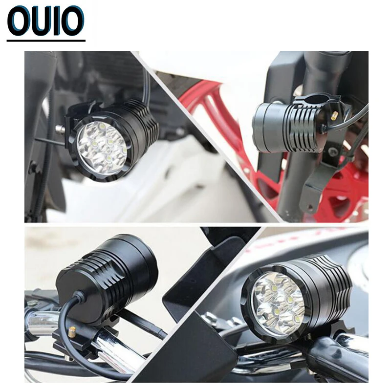 Фары для мотоцикла велосипеда противотуманные фары 25 Вт лампы DRL передняя фара