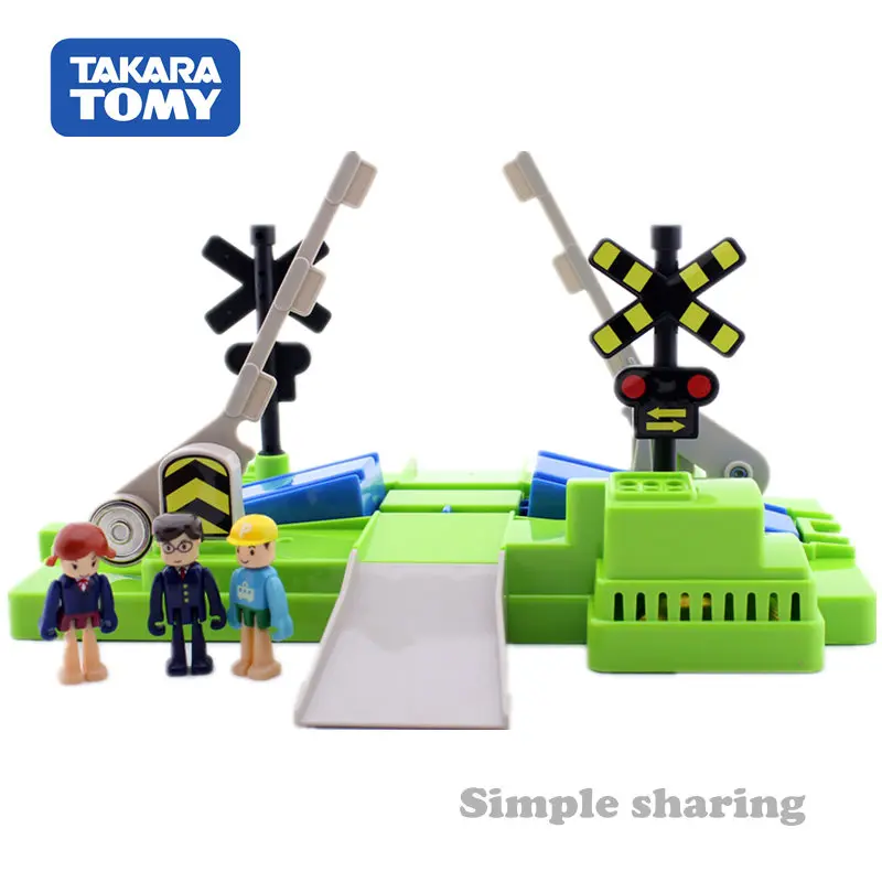 

Takara Tomy Tomica Plarail Train Model Kit Accessory Railroad Crossing Set Diecast Educational Toys Funny Magic Baby Bauble