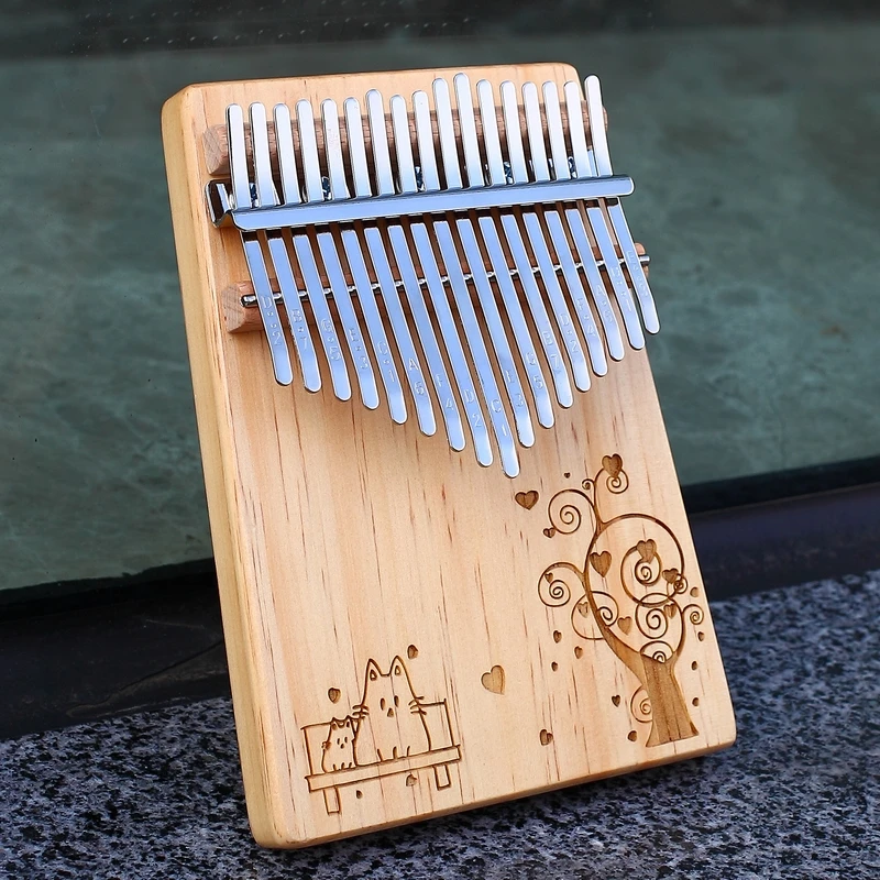 Пианино KERUS Kalimba с 17 клавишами портативное пианино для мбира подарки детей и