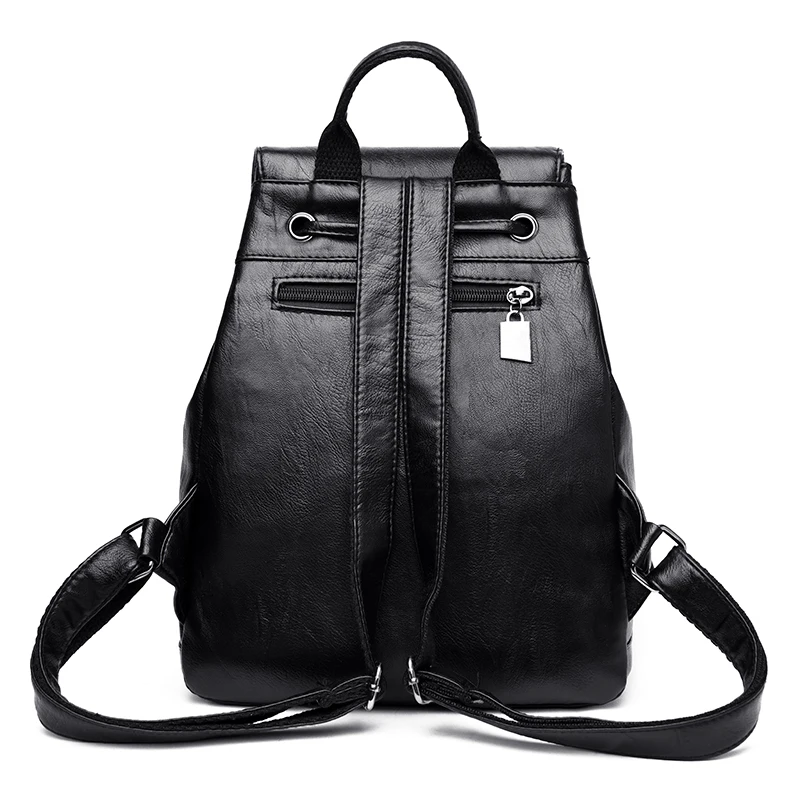 Women Backpack Girl Female Shoulder Bag For Ladies Luxury Designer Soft Leather Bag School Bag High Quality