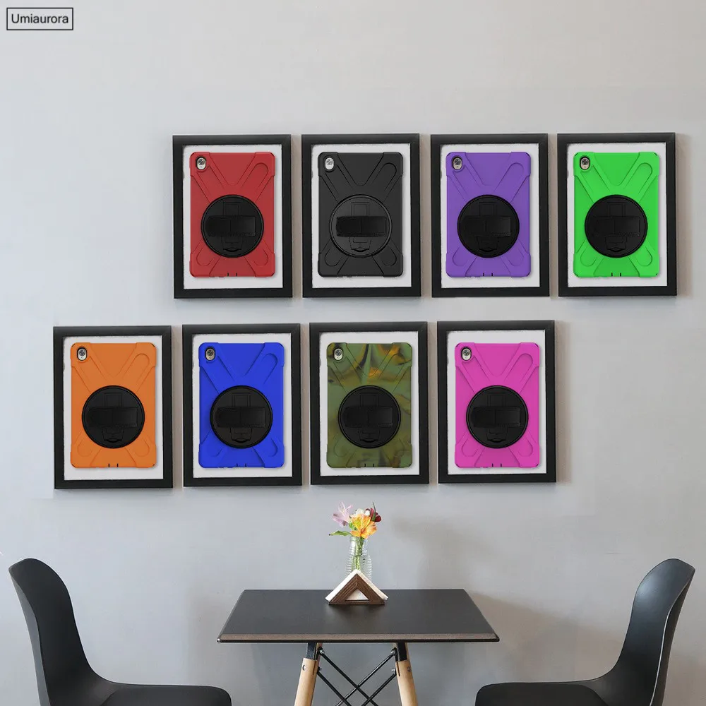 for huawei mediapad m5 m6 pro 10 8 heavy duty rugged shockproof case 360 rotate kickstand hand strap for huawei matepad 10 8 free global shipping