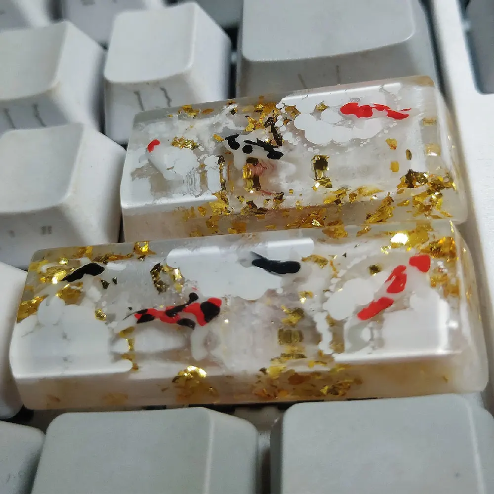 

Handmade Whale Resin Keycaps MX Switches Mechanical Keyboard Cover For ESC Shift Backspace Creative Customized Keycaps