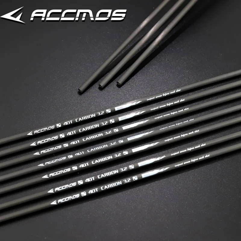 

6-12pc ID3.2mm Carbon Arrow Shaft Spine 350 400 500 550 600 650 700 750 800 900 1000 Archery for Recurve compound Bow Shooting
