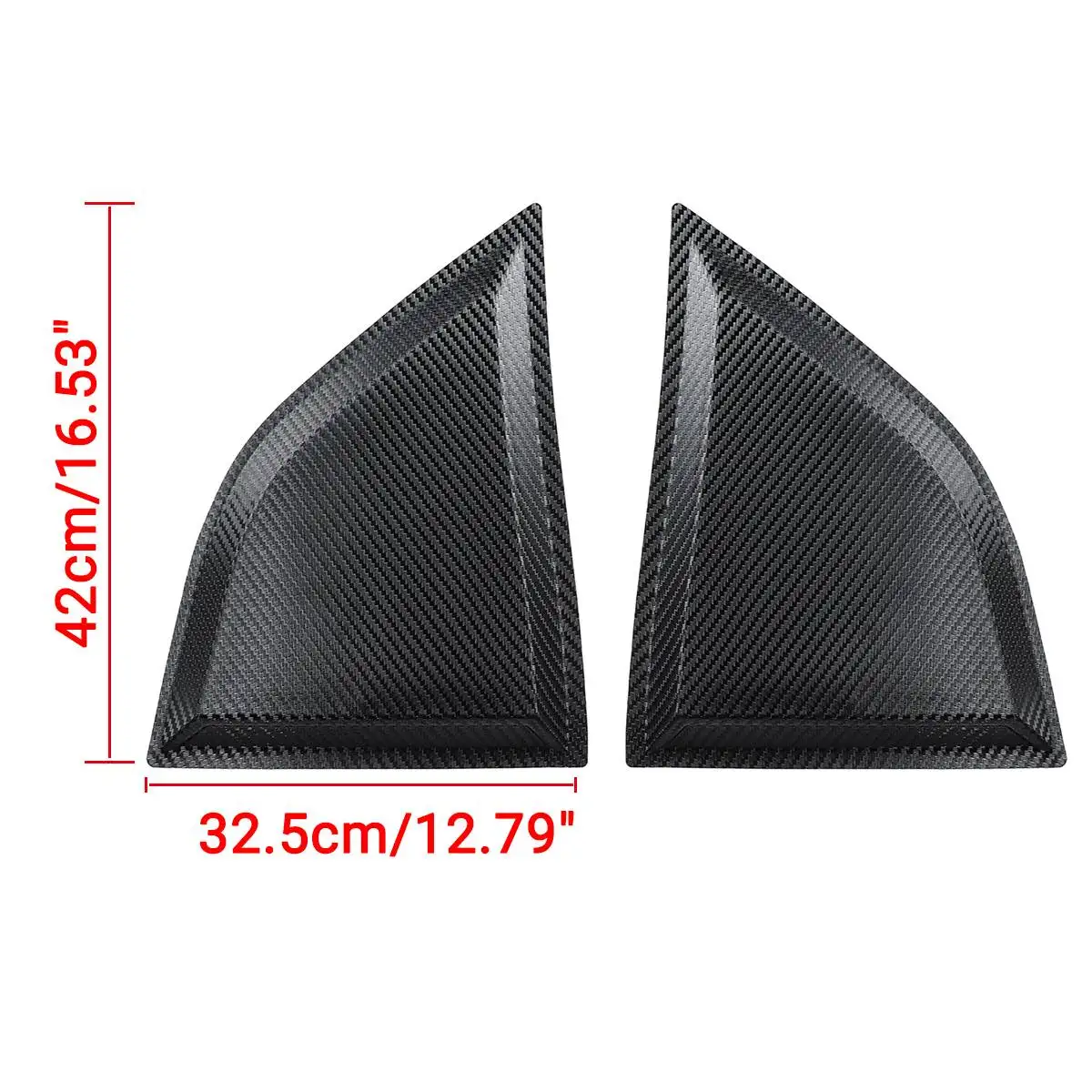 

1 Pair Window Scoops Quarter Panel Window Cover Side Louvers Vent For Dodge Challenger XE 2008-2017