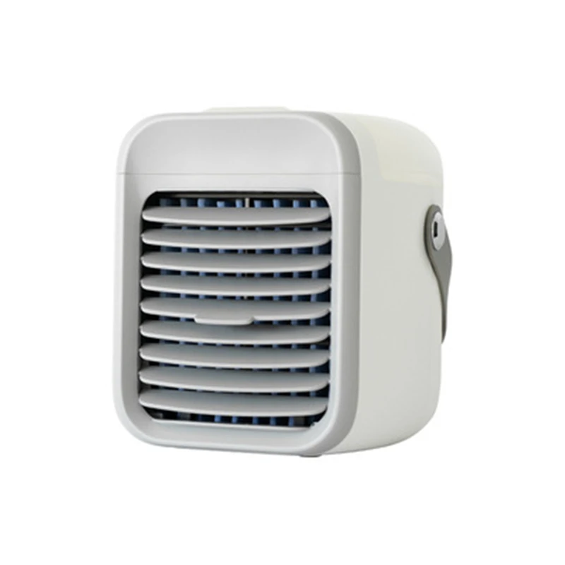

Home Mini Air Conditioner Portable Air Cooler USB Personal Space Cooler Fan Air Cooling Fan Rechargeable Fan Desk with Light