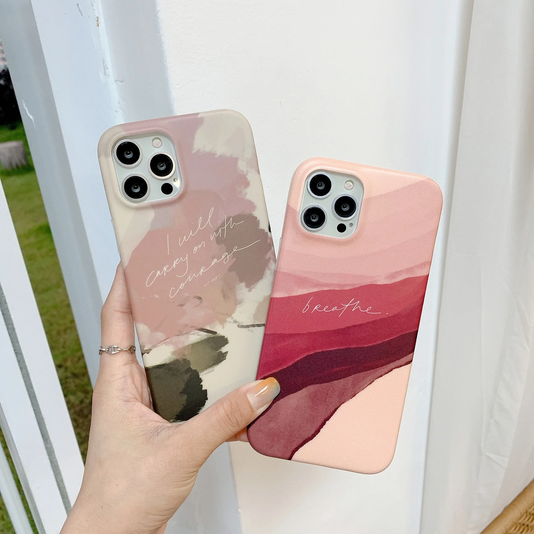 

Phone Case For iPhone 12 13 Mini Pro Max 11 Pro Max X XR XS Max 7 8 6s Plus SE 2020 Fashion Painting Graffiti Leaves Art Cover