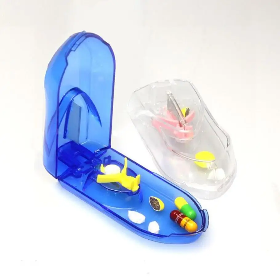 2 шт. портативная коробка для резки таблеток дорожная разветвитель органайзер