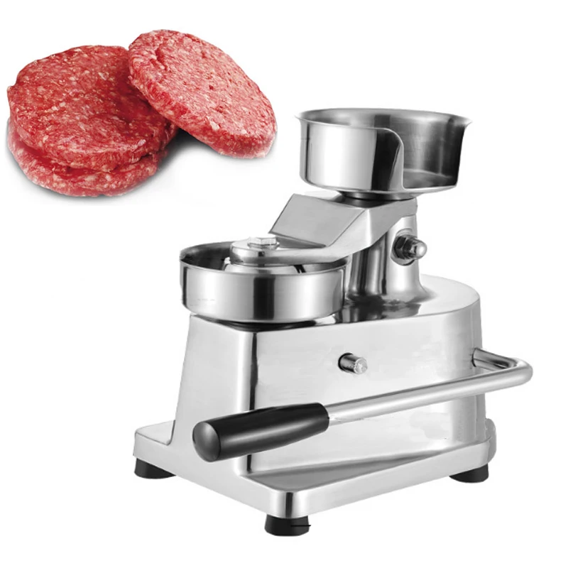 

Коммерческое оборудование для производства говяжьих мешков, маленькая домашняя портативная машина из нержавеющей стали, ручная формовка бургеров