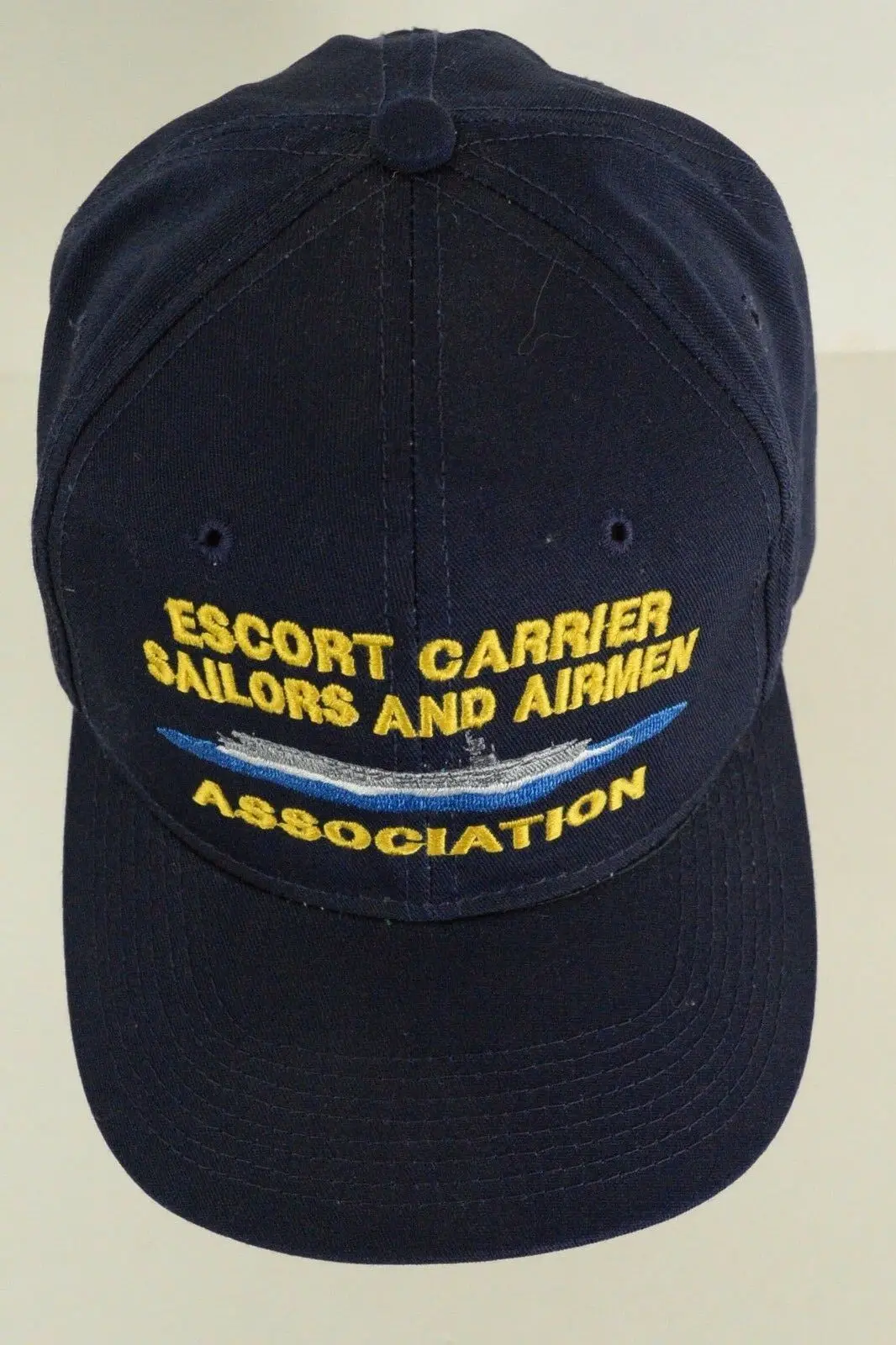 

Printed Escort Carrier Sailors and Airmen Association Blue Baseball Cap Hat Adjustable