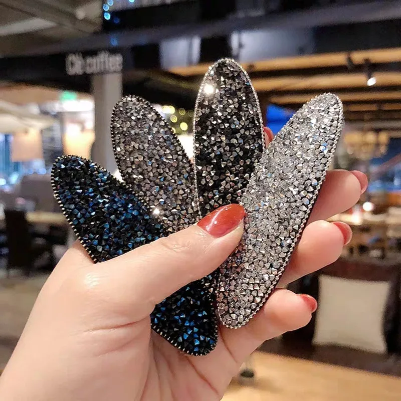 

2020 Fashion Hair Clips Square Bling Crystal Hairpins Headwear for Women Girls Rhinestone Hairgrips Barrette Accessories Hot