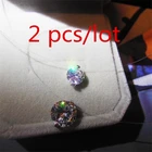 2 шт.лот 6 мм + 8 мм горячая Распродажа Настоящее серебро 925 пробы прозрачная леска ожерелье прозрачный циркон кулон ожерелье декоративное женское