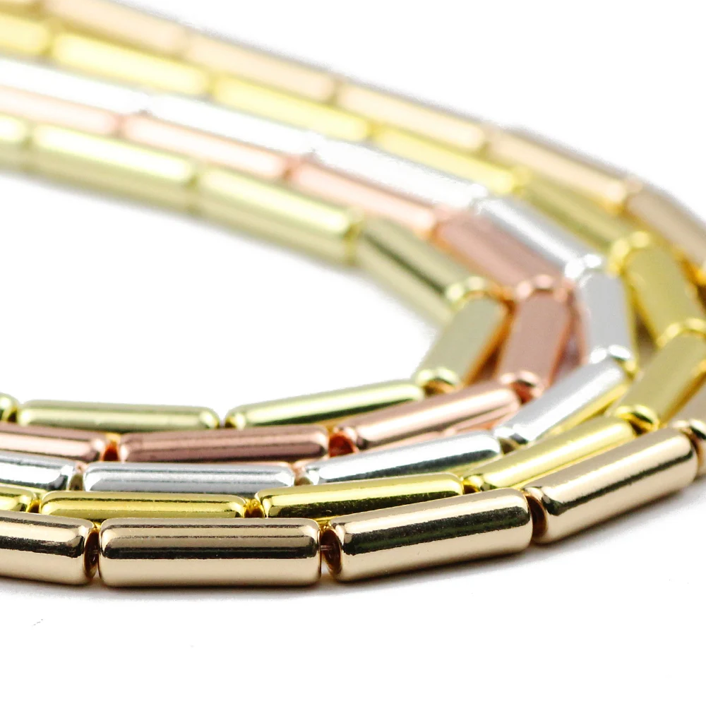 Бусины из гематита с длинным цилиндром 13 х4 мм|Бусины| |