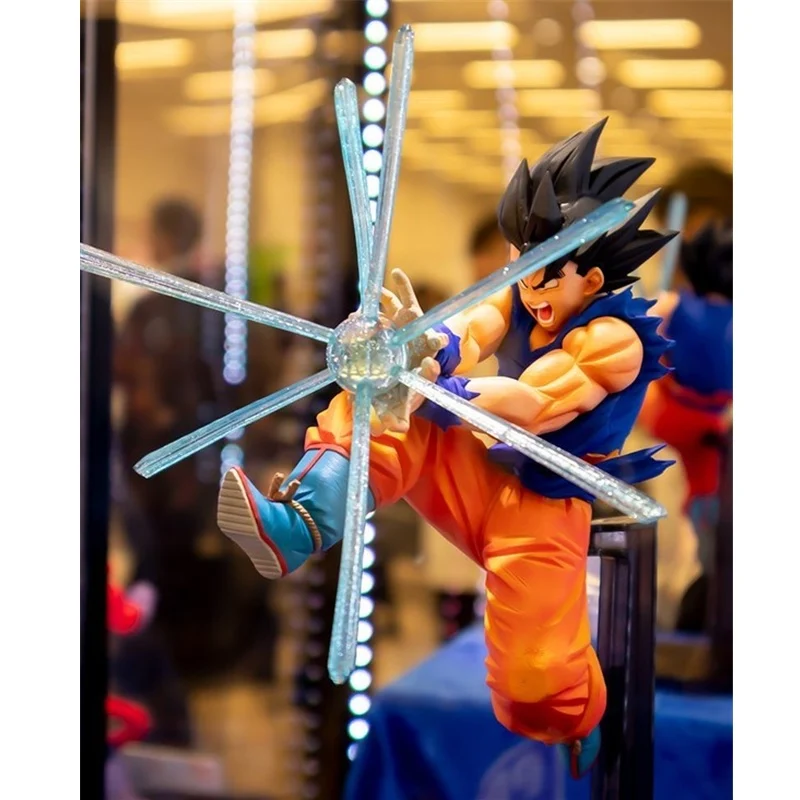 16 см Новинка Dragon Ball Z черные волосы Гоку ПВХ фигурка GxMateria специальные эффекты