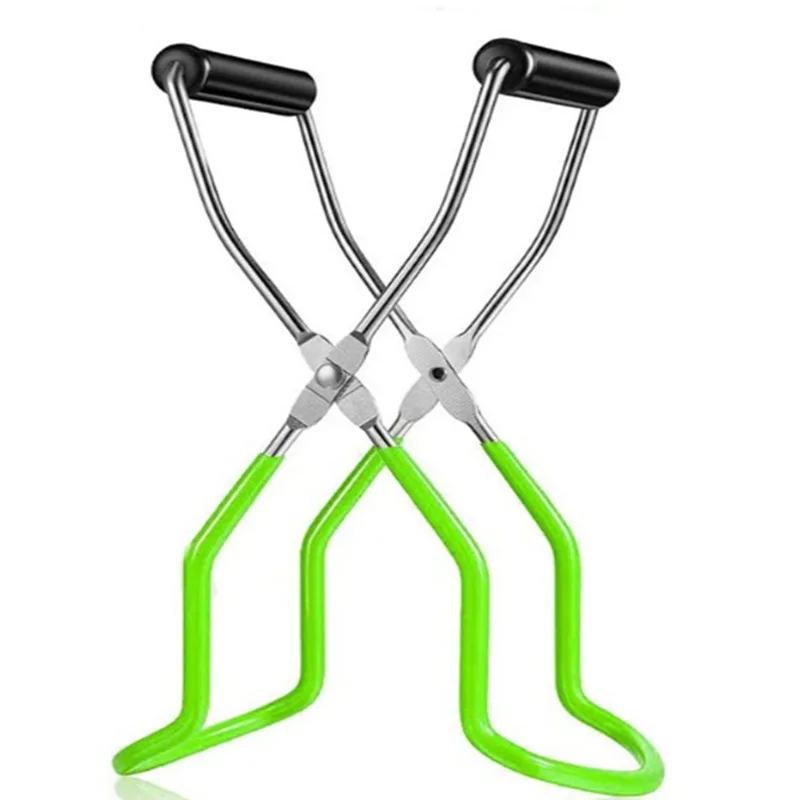 

Зажим для защиты от ожогов, плоскогубцы для подъема банок, подъемник из нержавеющей стали с ручкой может быть безопасно захватывать кухню, у...