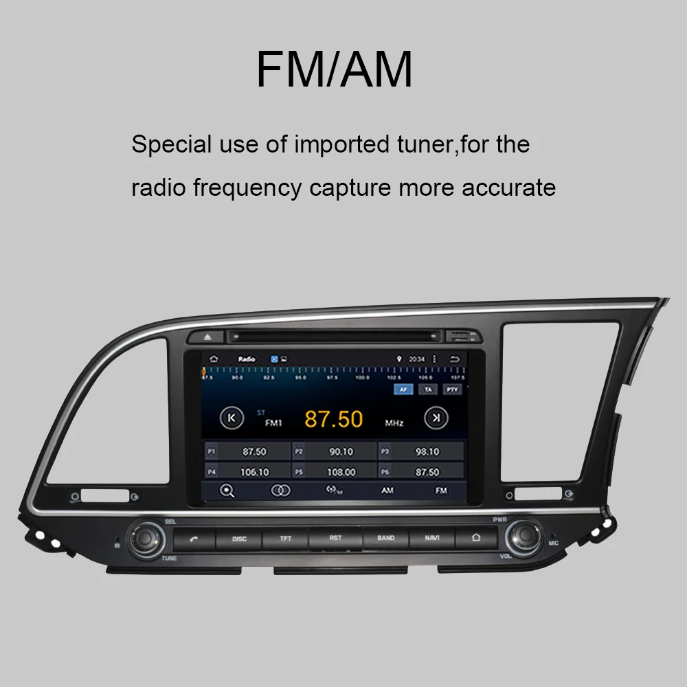 Автомагнитола для Hyundai Elantra/Avante/MD 10 0-2016 Android 2022 с GPS-навигацией правым вождением