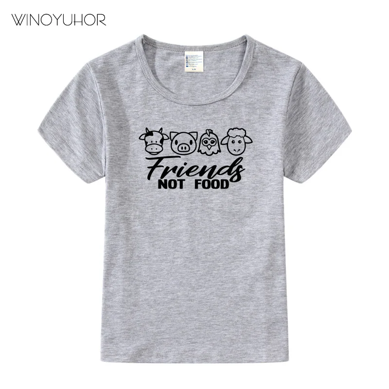 Футболка для мальчиков и девочек с рисунком из аниме вегетарианцев животных