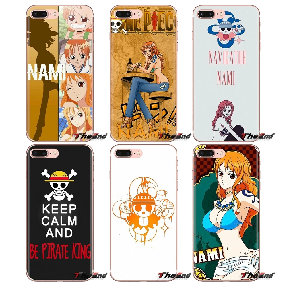 Прозрачные мягкие чехлы для Huawei Mate Honor 4C 5C 5X 6X 7 7A 7C 8 9 10 8C 8X 20 Lite Pro anime One Piece Nami skull