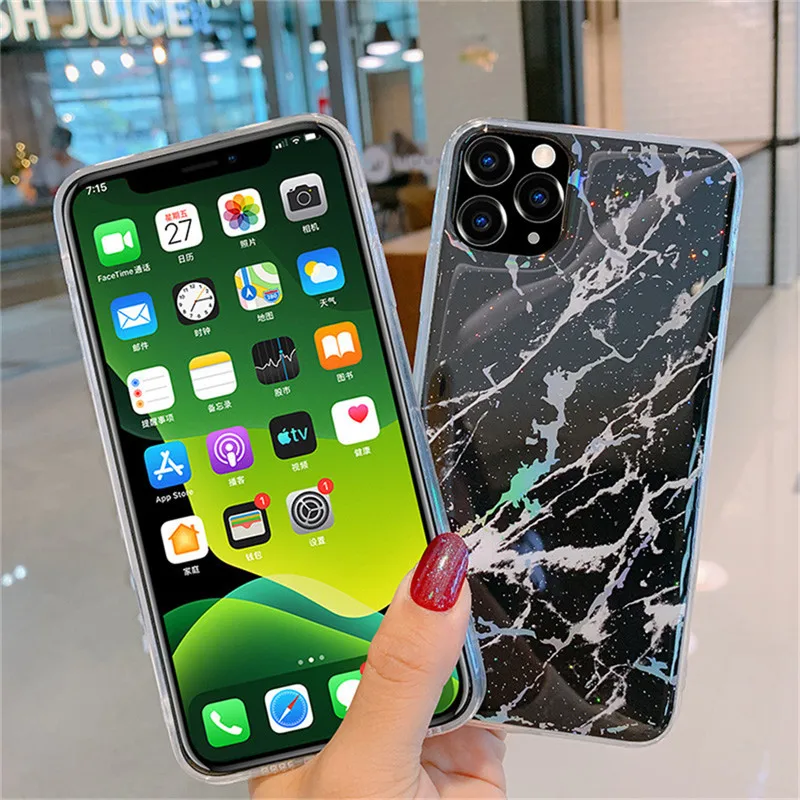 Lovebay гранитный мраморный чехол для телефона iPhone 11 Pro Max XS XR X 6 6s 7 8 Plus неравномерная