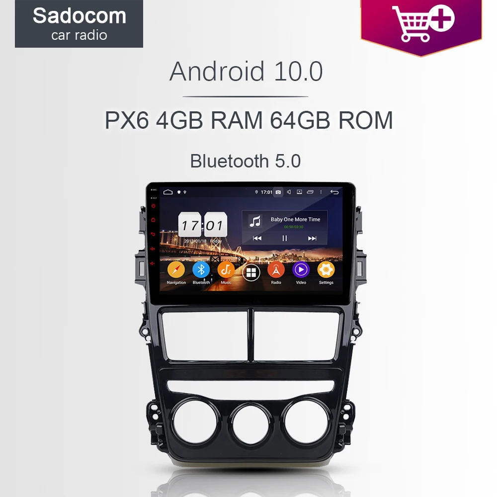 Автомобильный DVD-плеер PX6 2 din Android 10 1 64 ГБ + 4 Гб ОЗУ 8 ядер 11 0 дюйма | Автомобили и